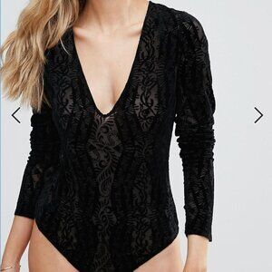 Free People Long Sleeve Bodysuit